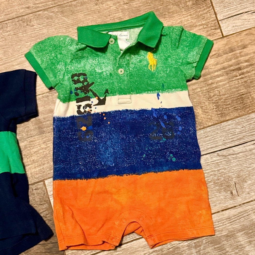 Boys infant 9 mo Polo Ralph Lauren lot of 3 - Picture 5 of 7
